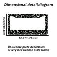 thumbnail image 2 of Music Musical Note License Plate Prame Aluminum Rust-Proof Auto Parts License Plate Decorative Screws Fit Standard 2 Holes 1 U.S. License Plate, 12.2x 6.3 Inch, 2 of 7