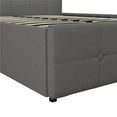 DHP Rose Tufted Upholstered Storage Bed Frame, Full, Gray Linen