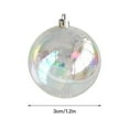 thumbnail image 3 of CreativeArrowy Transparent Christmas Party Hanging Colorful Balls Bauble Ornament Dia 3cm 4cm 5cm 6cm 8cm DIY Box Package Supplies, 3 of 9