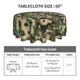 thumbnail image 5 of ZICANCN Round Table Cloths 60 Inch, Camouflage Print Table Cover Waterproof Washable Outdoor Picnic Tablecloth, 5 of 8