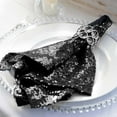 thumbnail image 4 of Balsa Circle 10 Pieces 20" Black Sequins Napkins Wedding Decorating Tablecloths Holiday Dinner Party Table Decorations, 4 of 4