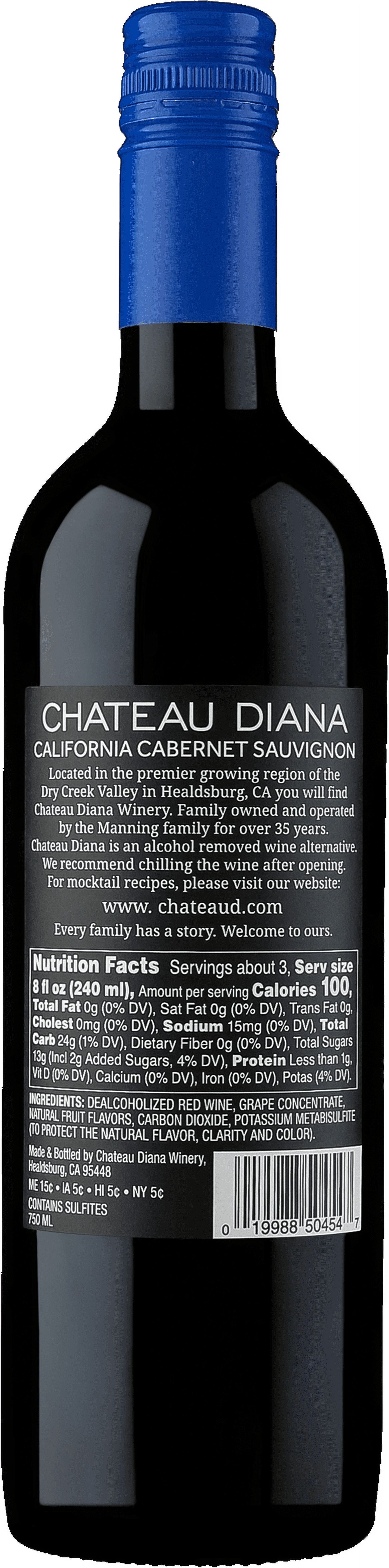 Chateau Diana Zero Alcohol California Cabernet Sauvignon