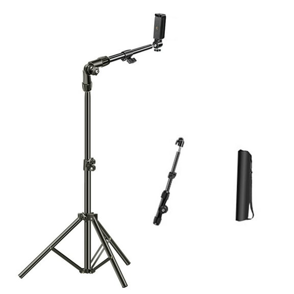 golytefs Phone Tripod Adjustable Horizontal Overhead Tripod for Recording/watching/vlog