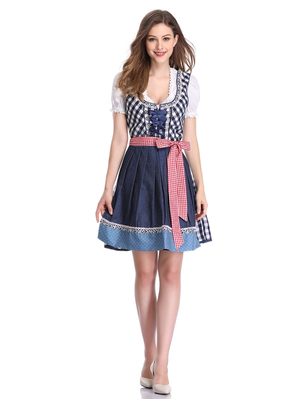 Fashion Traditional Dresses Dirndl Country Line Dirndl multicolored wet-look 