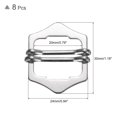 thumbnail image 2 of 8Pack Metal Adjuster Slide Buckles, 20mm Webbing Strap Roller Pin Clip (Silver), 2 of 6