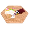 thumbnail image 5 of Solid Oak 16" Wide Aggravation Game Board, Unpainted Holes, Double-sided, 5 of 10