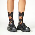 thumbnail image 4 of Honeii Pizzas Mushrooms Print Children's Colorful Socks,Unisex Kids and Toddlers' Cushioned Sock,Kids Athletic Crew Socks,for Everyday Wear and Sports, 4 of 5