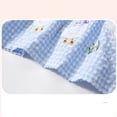 thumbnail image 6 of Eltusu Girls Cotton Dresses, Crewneck Knee Length Cute Sleeveless Summer Clothes Blue Size 6 T, 6 of 8