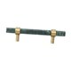 thumbnail image 2 of Tiradores de mármol para armarios, tiradores robustos y elegantes para cajoneras de baño, armarios, muebles de cocina y cómodas. Verde de 35x140 mm, 2 of 8