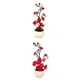 thumbnail image 1 of Planta Flores Artificiales Colco 2 Uds decoración del Hogar Rosa Rojo, 1 of 8