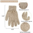 thumbnail image 6 of FZ FANTASTIC ZONE Kids Warm Knit Hat, Scarf & Glove Set, Khaki, 3-Piece, 6 of 6