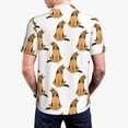 thumbnail image 5 of Rocae German Shepherd Dog for Men's Short Sleeve Polo Shirt, Quick Drying Performance Moisture Wicking Sports Men's Golf Shirt Small, 5 of 9
