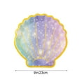 thumbnail image 3 of 10 Pcs 9Inch Seashell Party Plates, Colorful Disposable Paper Dinnerware, Eco-Friendly & Sturdy for Themed Events, Picnics, Gatherings, 3 of 9
