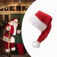 thumbnail image 2 of Acahhotxx Party Headdress, Christmas Santa Hat Thicken Plush and White Furry Brim for Christmas Parties Dress Up Cosplay Multicolored - Royal Blue, 2 of 3