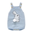 thumbnail image 2 of UACY Baby Girl Boy Easter Outfit Bunny Romper Sleeveless Knit Bodysuit Jumpsuit My First Easter Spring Clothes, 2 of 7