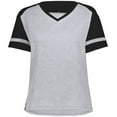 thumbnail image 2 of Augusta Sportswear 2914.73S.S Ladies Fanatic 2.0 T-Shirt, Grey Heather & Black - Small, 2 of 5