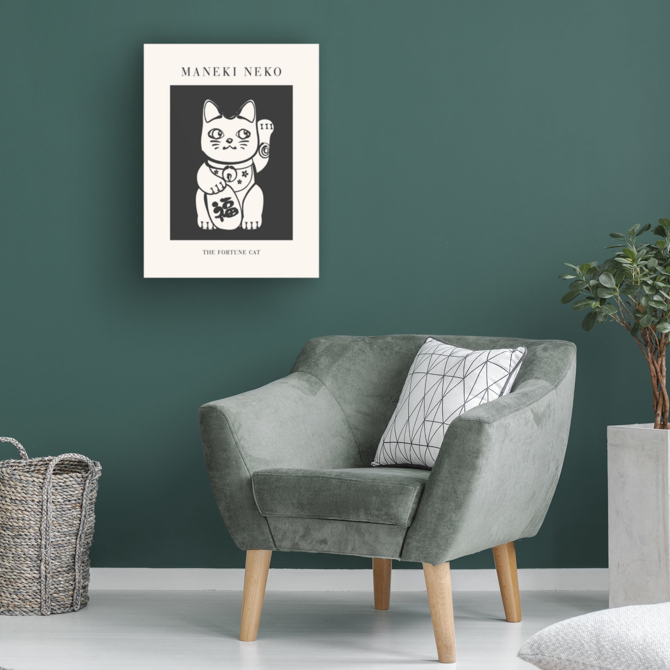 Trademark Fine Art Beth Cai Manekineko Canvas Wall Art