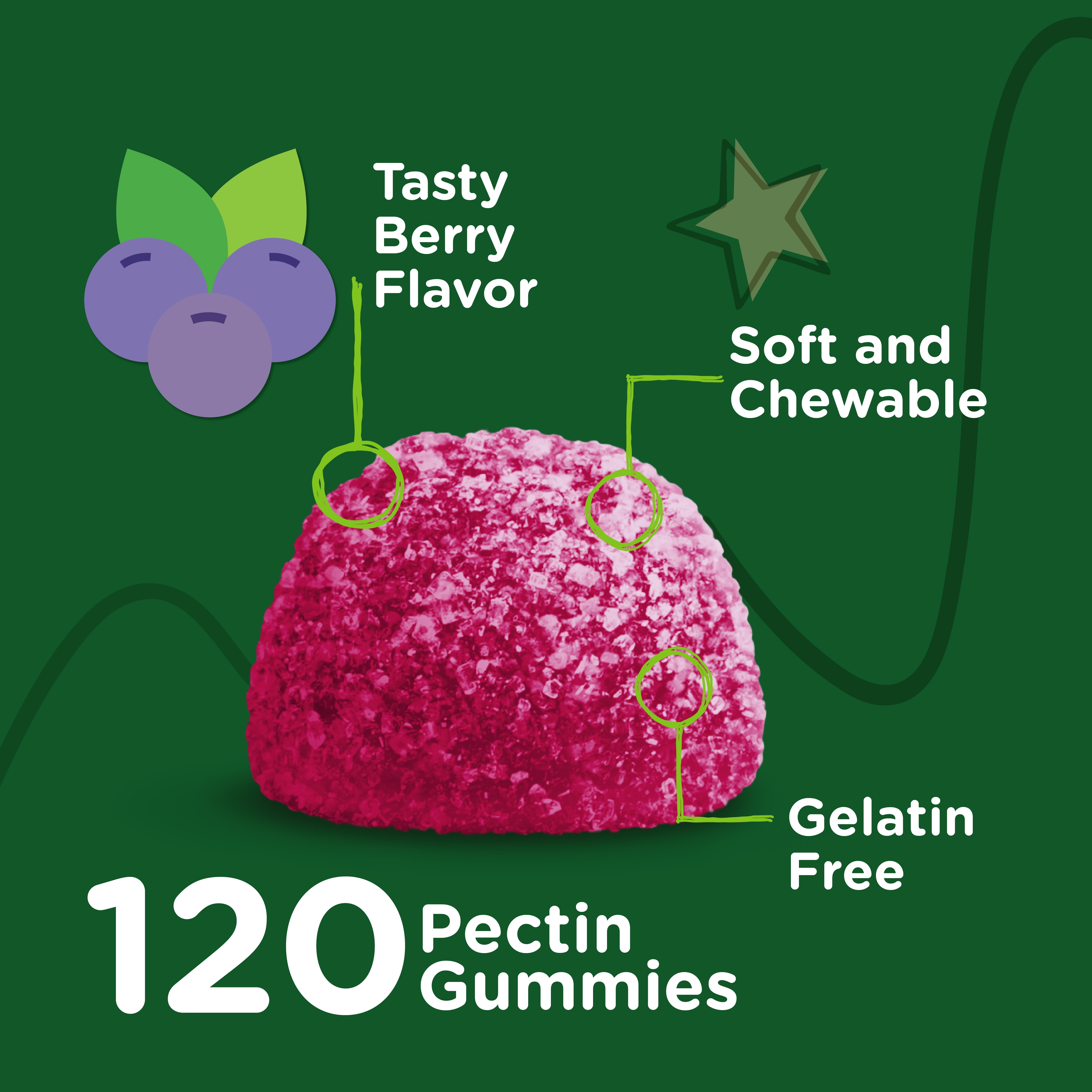 VITEEY Kids Zinc Gummies 25mg, Kids Immune Support Zinc Supplement, Berry Flavor, 120 Ct