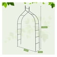 thumbnail image 5 of Gothic Rose Arch, 8.3ft Garden Trellis - Black Steel Plant Support for Climbing Vines, Flowers & Wedding Decor, 5 of 9