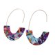 thumbnail image 2 of 1 par de aretes en forma de U con estampado de leopardo geométrico universal colgantes para la oreja suministros elegantes para fiestas para Ropa, zapatos y accesorios Miscelánea azul colorido Sonducket AP010170-10, 2 of 6