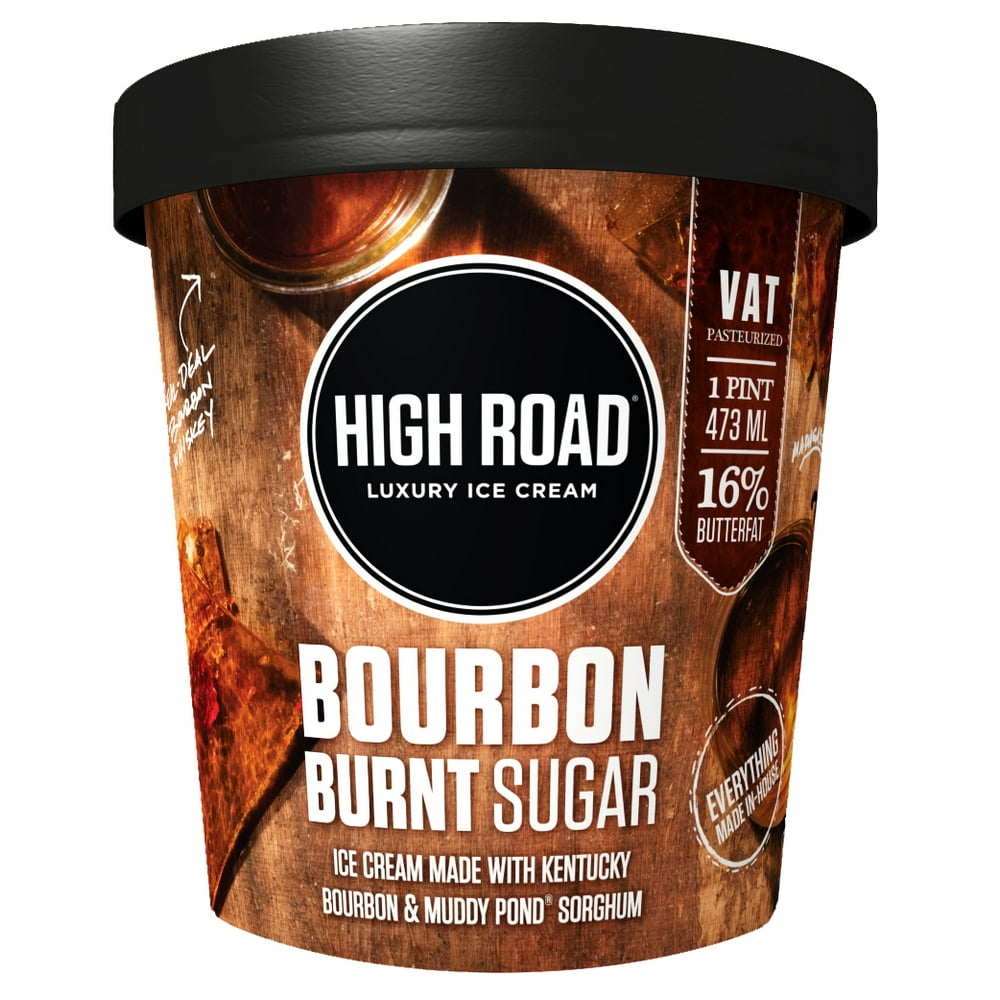 High Road Craft Ice Cream, Bourbon Burnt Sugar, Pint (8 Count