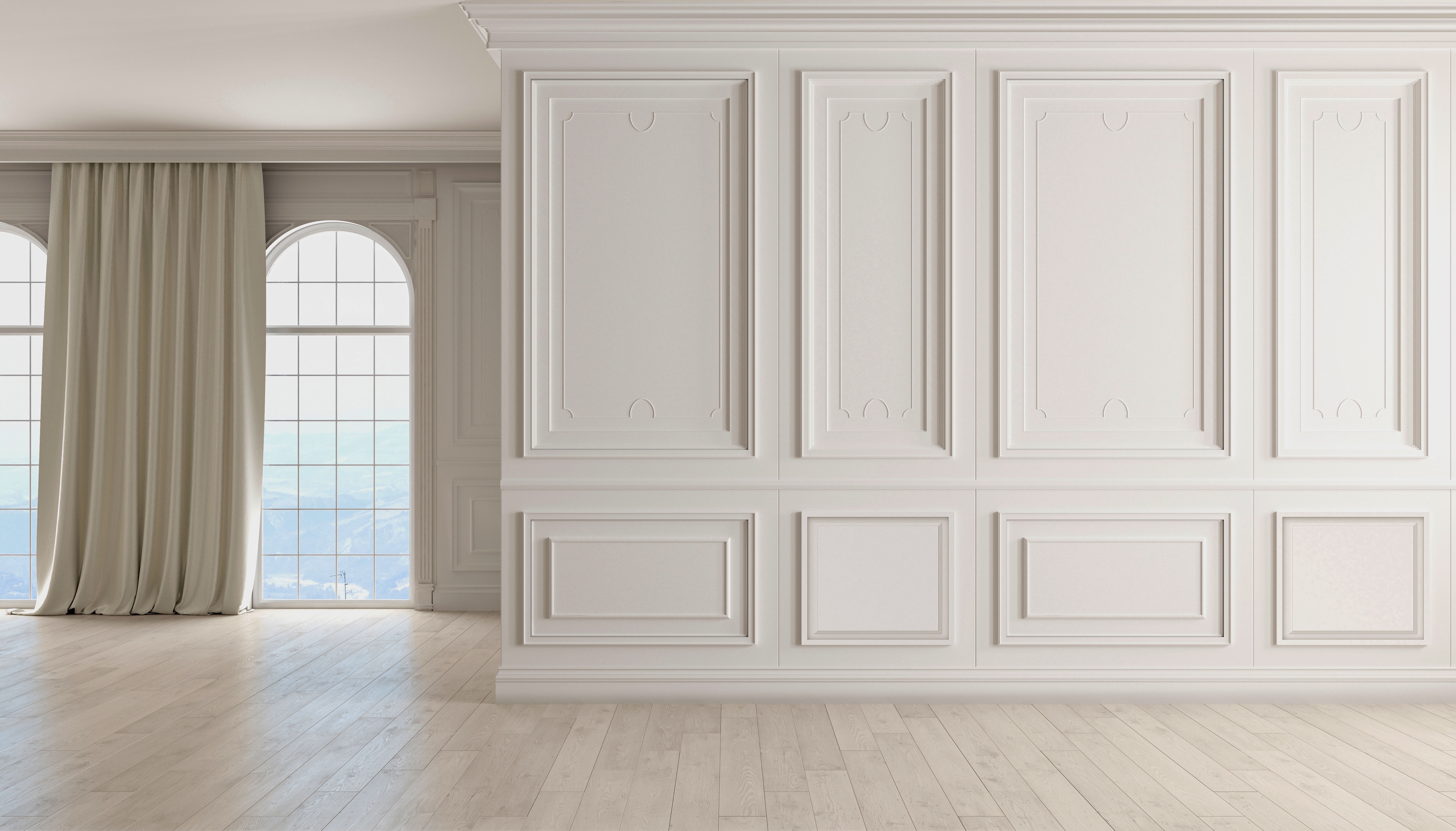 Ekena Millwork 40"W x 12"H x 5/8"P Harrison Raised Panel Decorative Wall Panel