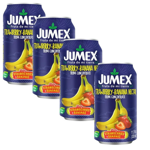 ( 4 Pack ) Jumex Strawberry Banana Nectar From Concentrate 11.3 Fl. Oz. Can