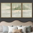 thumbnail image 3 of wall26 Framed Canvas Print Wall Art Set Minimal Pastel Green Grunge Landscape Abstract Shapes Illustrations Modern Art Decorative Multicolor Chic for Living Room, Bedroom, Office - 24"x36"x, 3 of 5