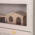 thumbnail image 3 of M optimized Hamster Habitat Cage, Wooden Hamster Cage With Storage Cabinet & Drawer, Openable Top, Bridges, Guinea Pig Cage for Small Pet Gerbil Hedgehog, 3 of 8