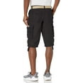 thumbnail image 3 of Men's Unionbay Cordova Messenger Belted Cargo Shorts Color: Black Size: 32, 3 of 3