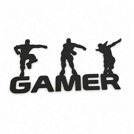 Florenta Gamer Wall Sticker Boy With Game Controller Wall Decals Gaming Decor Creative Waterproof Gamer Room Decor for Boys