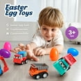 thumbnail image 5 of Ayieyill 12Pcs Prefilled Easter Eggs - Toy Filled Easter Eggs Filled with Pull-Back Construction Vehicles, 5 of 8