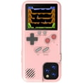 thumbnail image 1 of Handheld Game Console Case for iPhone , 36 Retro Games Playable Phone Case, Cool 3D Case for iPhone12/12 Pro(Pink), 1 of 7