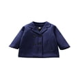 thumbnail image 1 of Baby Woolen Coat with Plaid Double Breasted Girl Outwears, 1 of 5