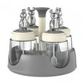 thumbnail image 4 of Organizador de botellas de condimentos Soledad Estante de almacenamiento de especias Blanco, 4 of 8