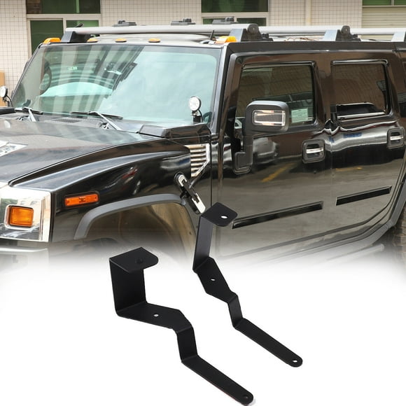Ditch LED Work Light Bar Brackets Hood Mount Bracket For Hummer H2 2003-2009 2X
