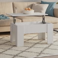 thumbnail image 5 of vidaXL Coffee Table White 79x49x41 cm Engineered Wood, 5 of 5