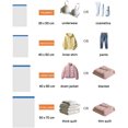 thumbnail image 4 of Bolsas Vacio Ropa Enrollada a Mano, 12 PCS Bolsas de Compresión para Viaje, Bolsa de Almacenamiento al vacío Ahorradoras de Espacio, 4 Tamaños No Requiere Bomba, 4 of 4