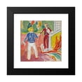 thumbnail image 2 of Edvard Munch 21x20 Black Modern Framed Museum Art Print Titled - Two Women by the Veranda Steps (1942), 2 of 5