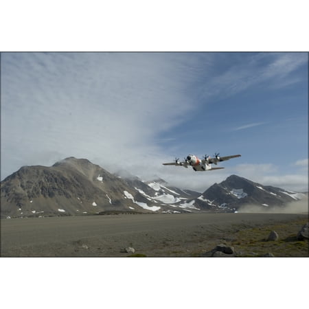 24"x36" Gallery Poster, Coast Guard C-130J Hercules in greenland