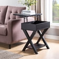 thumbnail image 2 of Furniture of America Fabienne Lift-Top End Table, Black, 2 of 7