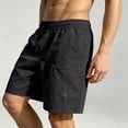 thumbnail image 5 of ZRGHAOYLQ Mens Casual Shorts 7 Inch Elastic Waist Shorts Straight Leg Loose Fit Shorts Breathable Lightweight Summer Leisure Shorts with Pockets, 5 of 7
