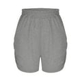 thumbnail image 5 of UAMVSH Womens Sweat Shorts Casual Summer Comfy Elastic High Waist Running Short Pants with Pockets, 5 of 7