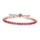 thumbnail image 1 of Pulsera de cadena de cristal Fernando Ajustables Regalos de Cumpleaños rojo, 1 of 8
