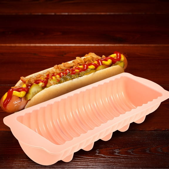 BESTYASH Silicone Ribbed Loaf Pan for Dessert Baking Mold Shape