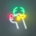 thumbnail image 4 of Christmas Neon Sign USB Powered Tree Santa Claus Snowflake Sock Reindeer Bell Gift Led Light for Christmas Decoration Party Events LED Light for Indoor Decor Kids Room Home (Cute Reindeer), 4 of 6