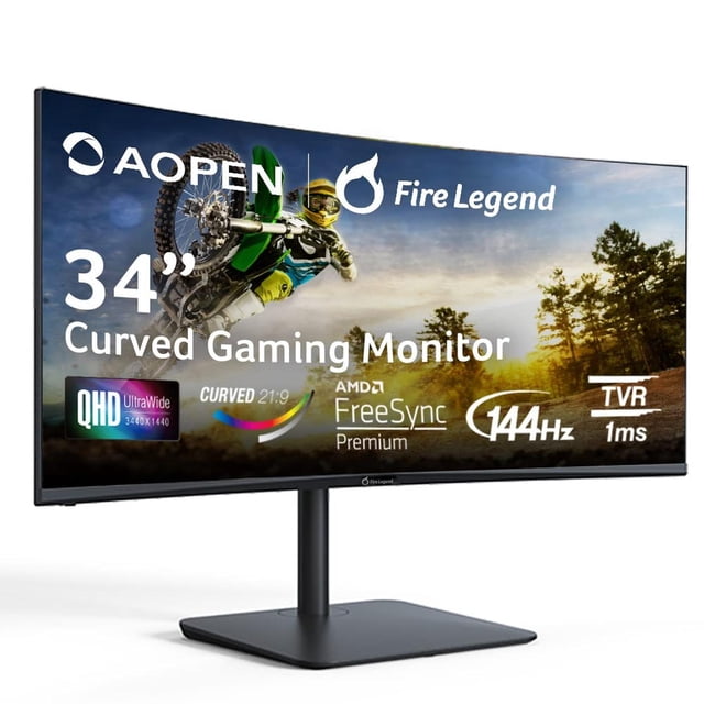 Monitor Gaming AOPEN Acer Curvo UWQHD 144Hz con AMD FreeSync