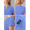 thumbnail image 3 of Adar Addition Scrubs For Women - Notched V-Neck Scrub Top, 3 of 7