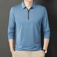 thumbnail image 4 of Men's High-end Simple Long Sleeved Zippered Pullover, 4 of 6