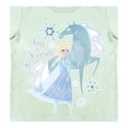 thumbnail image 2 of Playera Para Niña Disney Frozen Cuello Redondo Manga Corta Talla 8 Verde, 2 of 2